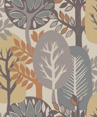 Decoprint Antibes Behang abstracte bomen - AN28282