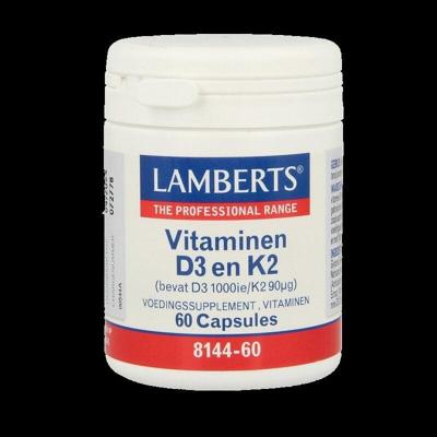 Vitamine D3 1000IE en K2 90mcg 60 Capsules