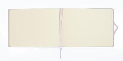 Kangaro Schetsboek - Landscape Violet - Hardcover - 80 vellen - 140g - Roomwit Papier met Elastiek en Lint