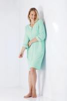 Badstof turquoise dames zomerbadjas Hajo - thumbnail