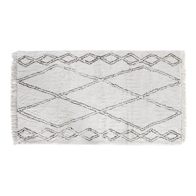 Tapijt Home ESPRIT Zwart Beige Boho 175 x 100 x 3 cm