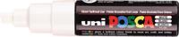 Uni Posca verfmarker 8k wit - beitelpunt 8mm - thumbnail