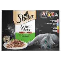 Sheba Mini Filets Selectie van de Chef in saus natvoer kat (zakjes 85 g) 4 x (12 x 85 g) - thumbnail