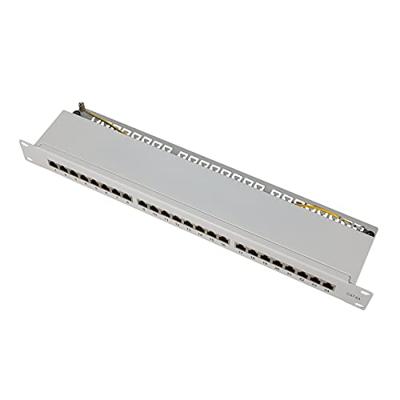 LogiLink NP0060 24 poorten Patchpaneel 483 mm (19) CAT 6A 1 HE Grijs