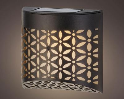 Solar wandlamp l5b11h11 cm zwart 2st Lumineo - Lumineo