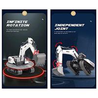 Huina RC 594 22CH Excavator (metaal) - thumbnail