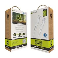 Kabel USB-C naar USB-C Muvit for Change Wit 3 m - thumbnail