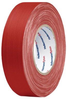 HellermannTyton HTAPE-TEX-RD-19x50 712-00501 Textieltape HelaTape Tex Rood (l x b) 50 m x 19 mm 1 stuk(s)