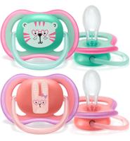 Philips Avent Fopspeen Air Girl Tijger Konijn +18m - thumbnail