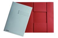Dossiermap esselte folio 3klep manilla 275gr rood | 50 stuks - thumbnail