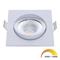 EcoDim LED inbouwspot 5W DimToWarm 85mm 36gr vierkant verstelbaar wit - LED4750 - thumbnail