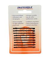 Invisible schuifjes newey kaartje zwart kort - thumbnail