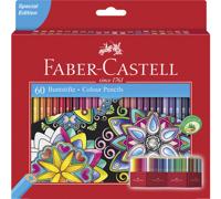 Faber Castell FC-111260 Kleurpotlood Faber-Castell Castle Zeskantig Karton Etui 60 Stuks - thumbnail