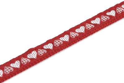 Beeztees Kittentuig Hartjes Rood 120cm x 10mm