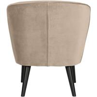 WOOOD Fauteuil 'Sara' Velvet, kleur Khaki - thumbnail
