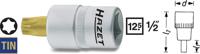 HAZET Dopsleutelbit 992-T60 · 1/2 inch (12,5 mm) vierkant hol · Binnen-TORX®-profiel · SW T60 - thumbnail