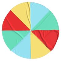 VidaXL Speelparachute voor kinderen ø3,5 m stof - thumbnail