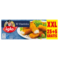 Iglo Vissticks XXL 25+5 Gratis 840 g bij Jumbo - thumbnail