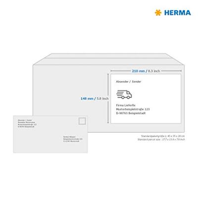 Etiket herma 4282 210x148mm a5 prem wit 200stuks