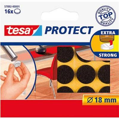 Tesa Beschermvilt - Bruin - Ø 18 mm - 16 Stuks