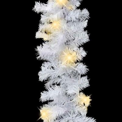 VidaXL Kerstslinger met led-lampjes 20 m wit - thumbnail