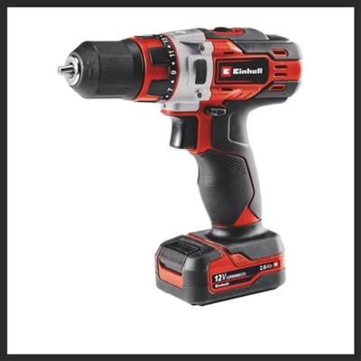 Einhell TE-CD 12/1 Li (1x2,0Ah) 4513590 Accu-schroefboormachine 12 V 2 Ah Li-ion Incl. accu, Incl. accessoires Einhell TE-CD 12/1 Li (1x2,0Ah) 4513590 Accu-schroefboormachine 12 V 2 Ah Li-ion Incl. accu, Incl. accessoires