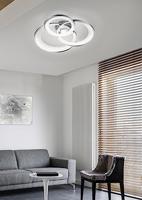 Trio Zwarte led plafonnièreGroovy 3-lichts - 642110332 - thumbnail