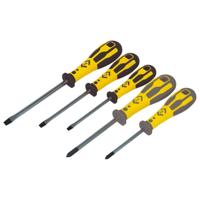 C.K Dextro Schroevendraaierset Werkplaats 5-delig Plat, Kruiskop Pozidriv - thumbnail