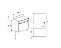 SMEG TR90IMBL Victoria Esthetisch Fornuis met Inductie Kookplaat - 90 x 60 cm - Zwart - thumbnail