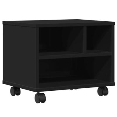 Printerkastje met wielen 41x32x34,5 cm zwart Printerkastje met wielen 41x32x34,5 cm zwart