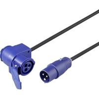 Sygonix SY-6684364 Stroom Verlengkabel 16 A Blauw, Zwart 3 m H07RN-F 3G 2,5 mm² - thumbnail