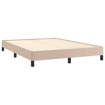 Bedframe kunstleer cappuccinokleurig 140x190 cm