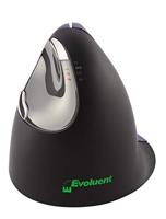 Evoluent Vertical Mouse 4 VM4S Ergonomische muis USB Optisch Zwart, Lila 6 Toetsen 2800 dpi Ergonomisch - thumbnail