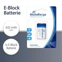 MediaRange MRBAT107 (Batterij-Basiscilindrische vorm 9 V) Zwart Blauw - thumbnail