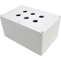 Hammond Electronics 1554MPB6B Universele behuizing 240 x 160 x 120 Polycarbonaat Grijs 1 stuk(s) - thumbnail