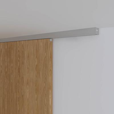 Xperta set 6m rail - alu - Plafond opbouw - Dubbele deur - Deurdikte 50-55mm - inbouw auto fix - Set Eindkappen