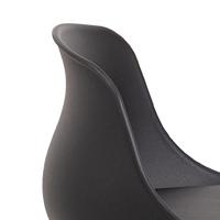 Bendt Barstoel 'Pelle' PU, kleur Zwart (zithoogte 66cm) - thumbnail