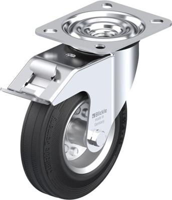 Blickle LE-VE 125R-FI Zwenkwiel met rem Wieldiameter: 125 mm Draagvermogen (max.): 100 kg 1 stuk(s)