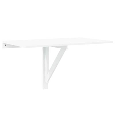 Wandtafel inklapbaar 100x60x56 cm bewerkt hout hoogglans wit - thumbnail