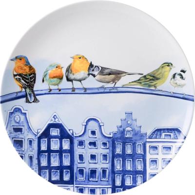 HEINEN - Wandborden - Bord Bosvogels In de stad 26,5cm