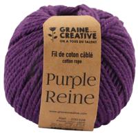 Graine Créative Macramé touw, ft 2,5 mm x 80 m, paars - thumbnail