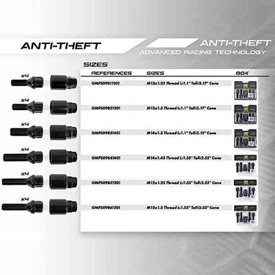 Schroevenkit OMP OMPS09521201 M12 x 1,50 4 uds