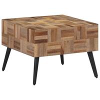 Salontafel 55x55x40 cm massief gerecycled teakhout grijs - thumbnail
