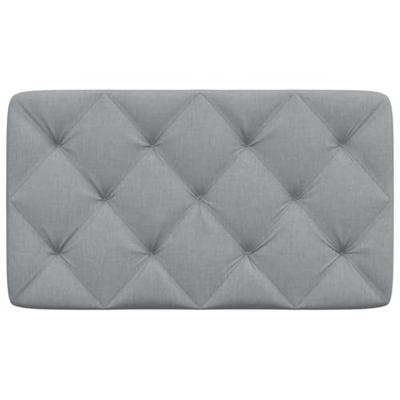 Hoofdbordkussen 90 cm stof lichtgrijs Hoofdbordkussen 90 cm stof lichtgrijs