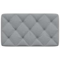 Hoofdbordkussen 90 cm stof lichtgrijs - thumbnail