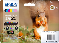Epson Inktcartridge T3798, 378XL Origineel Combipack Zwart, Cyaan, Magenta, Geel, Foto cyaan, Foto magenta C13T37984010 - thumbnail