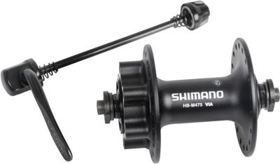 Shimano Voornaaf fh-m475 - 36 gaats - 6 bouts met remschijfbevestiging - zwart