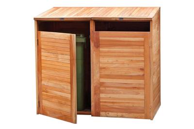 Containerberging dubbel, hardhout Tuindeco - Tuindeco