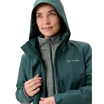 Vaude Idris IV 3 in 1 jas Dames Deep Pond 38 Vaude Idris IV 3 in 1 jas Dames Deep Pond 38