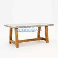 Tuintafel Judy met betonlook blad 180x90x77 cm - thumbnail